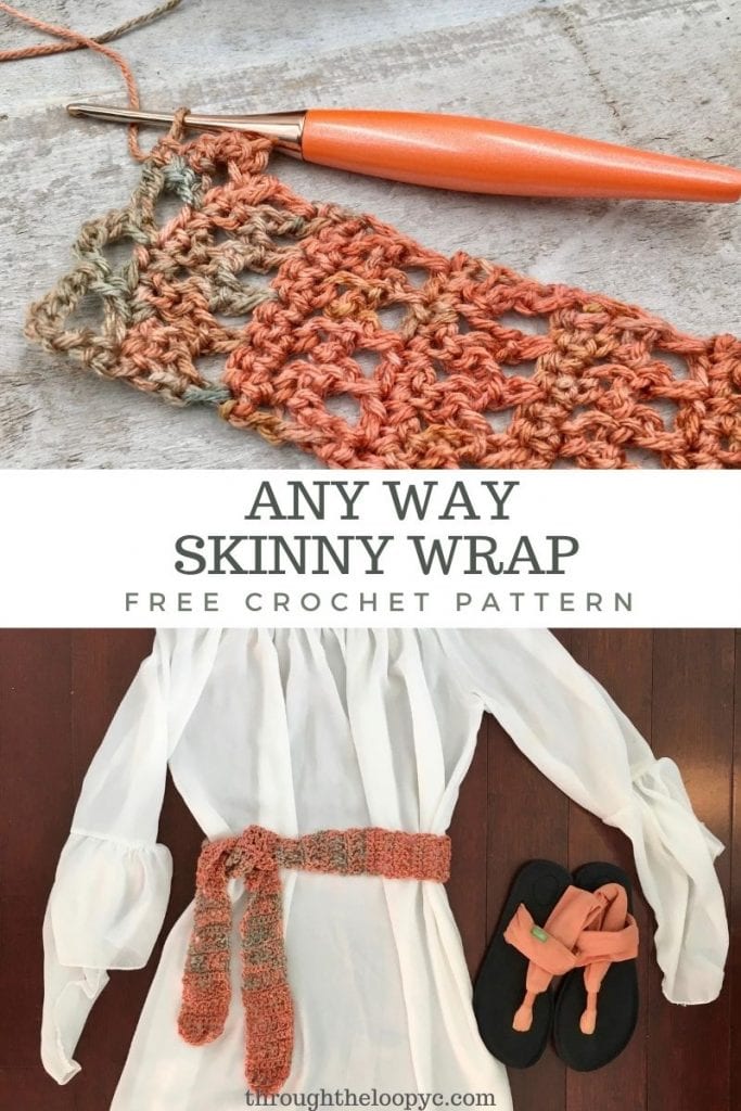 Any Way Skinny Wrap Free Crochet Pattern
