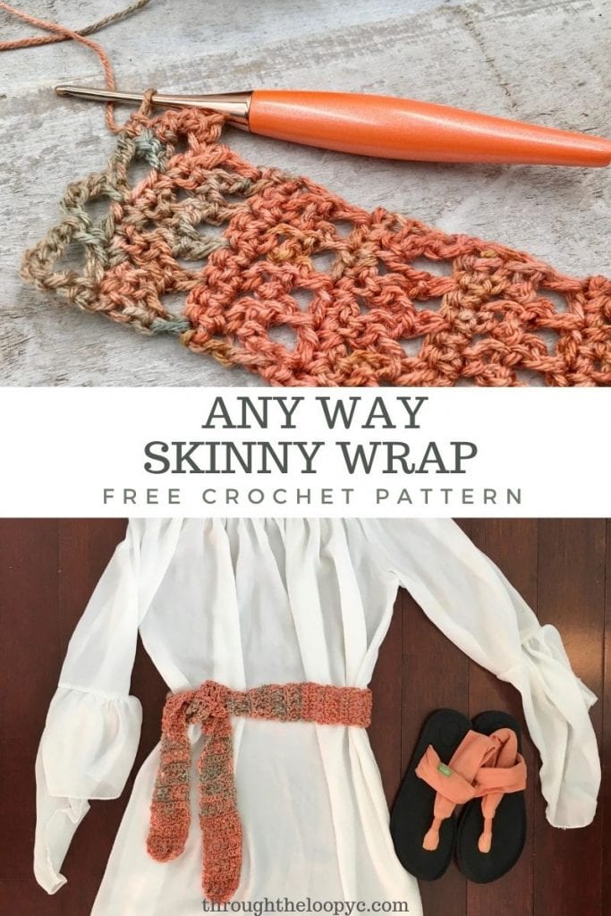 Any Way Skinny Wrap Free Crochet Pattern 