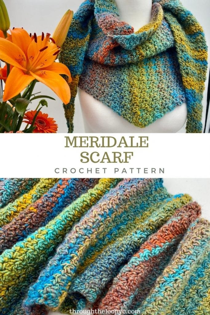 Meridale Triangle Scarf Crochet Pattern