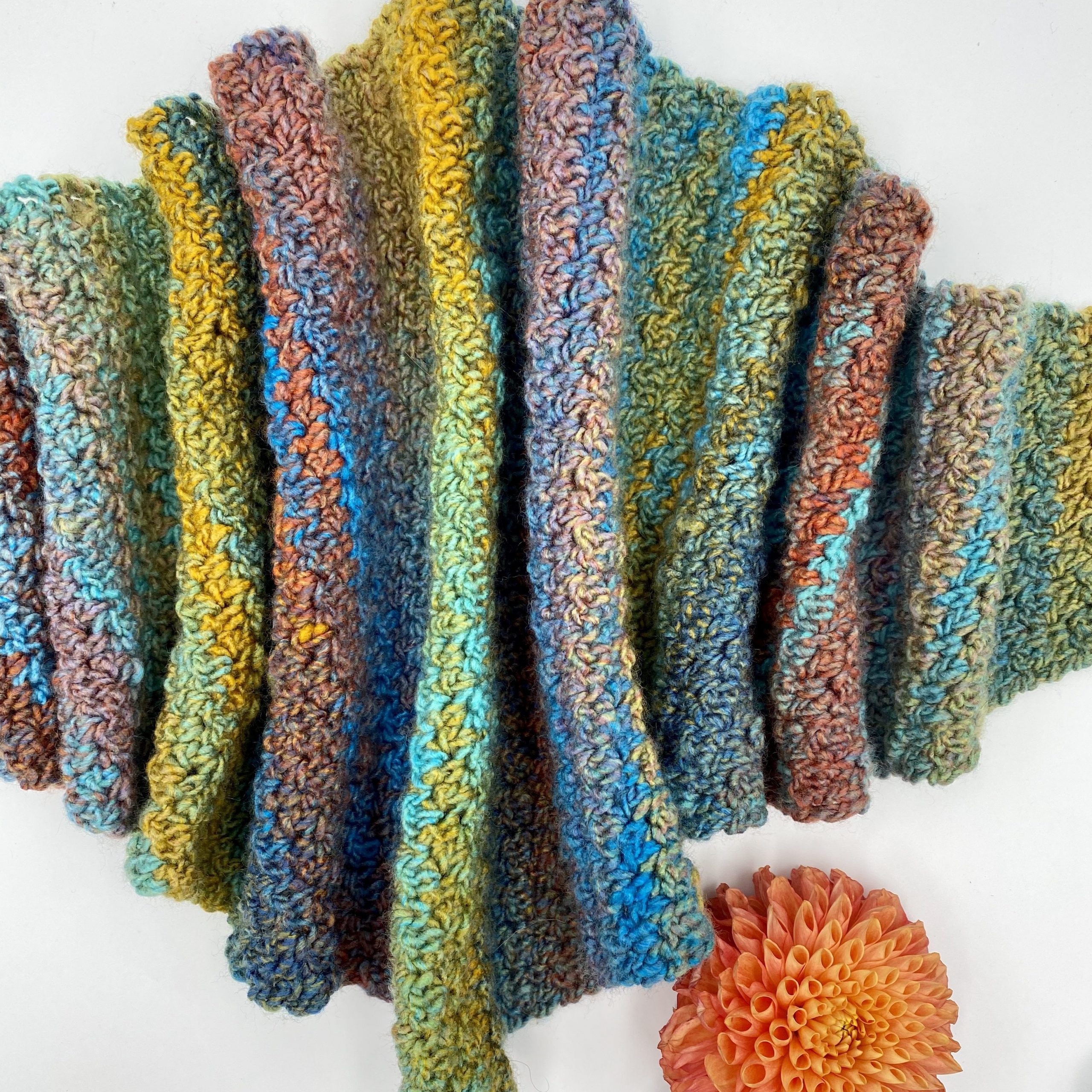 Meridale Triangle Scarf  Crochet Pattern 