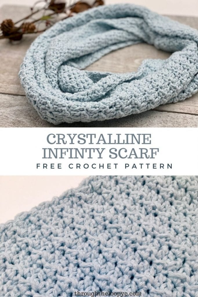 Crystalline Infinity Scarf Free Crochet Pattern