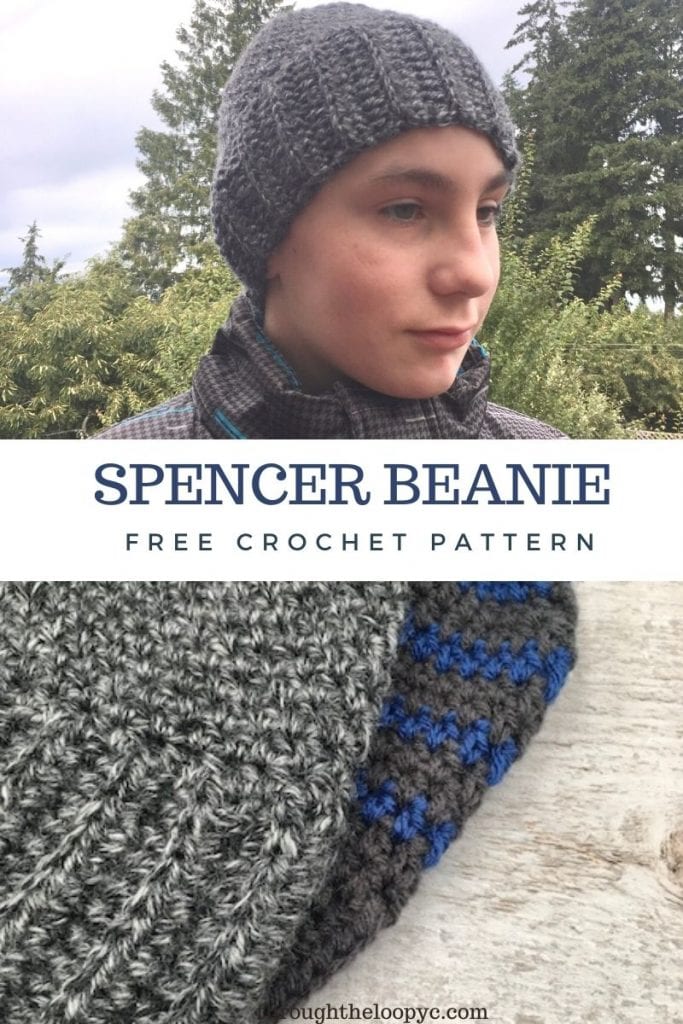 The Spencer Beanie Free Crochet Boys Hat Pattern 