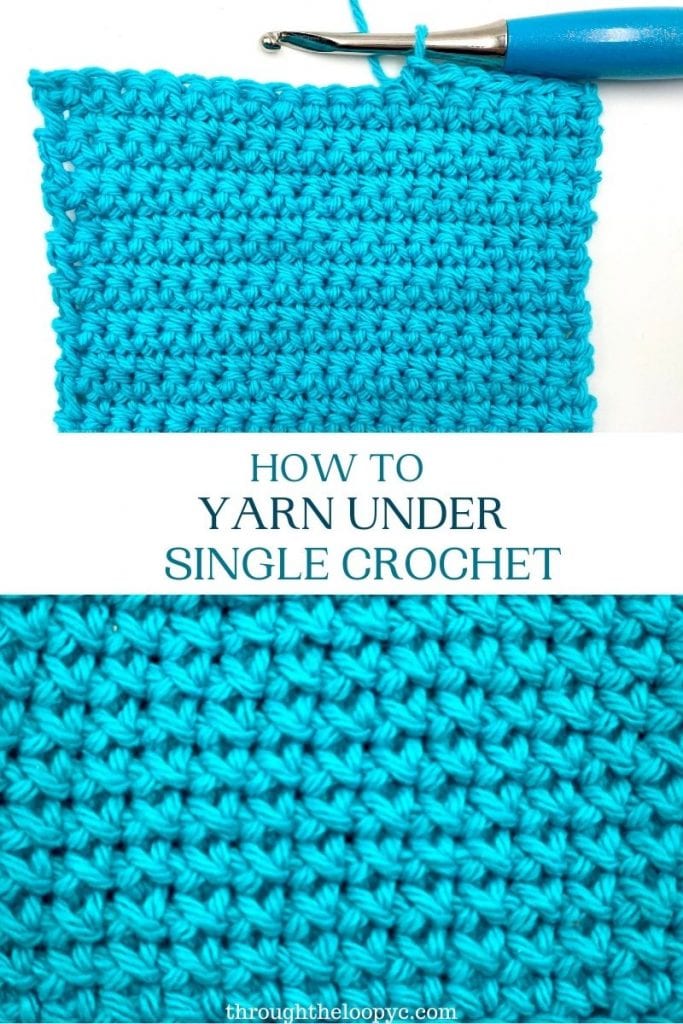 How to Yarn Under Yarn Over Single Crochet, Crochet Stitch