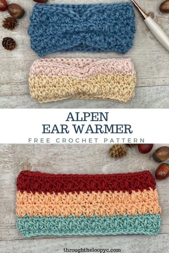 Alpen Ear Warmer Free Crochet Pattern 