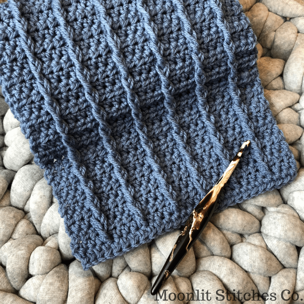 free scarf crochet pattern tester picture grey