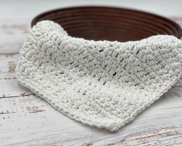 Just a Pinch Dishcloth Free Crochet Pattern and Video Tutorial