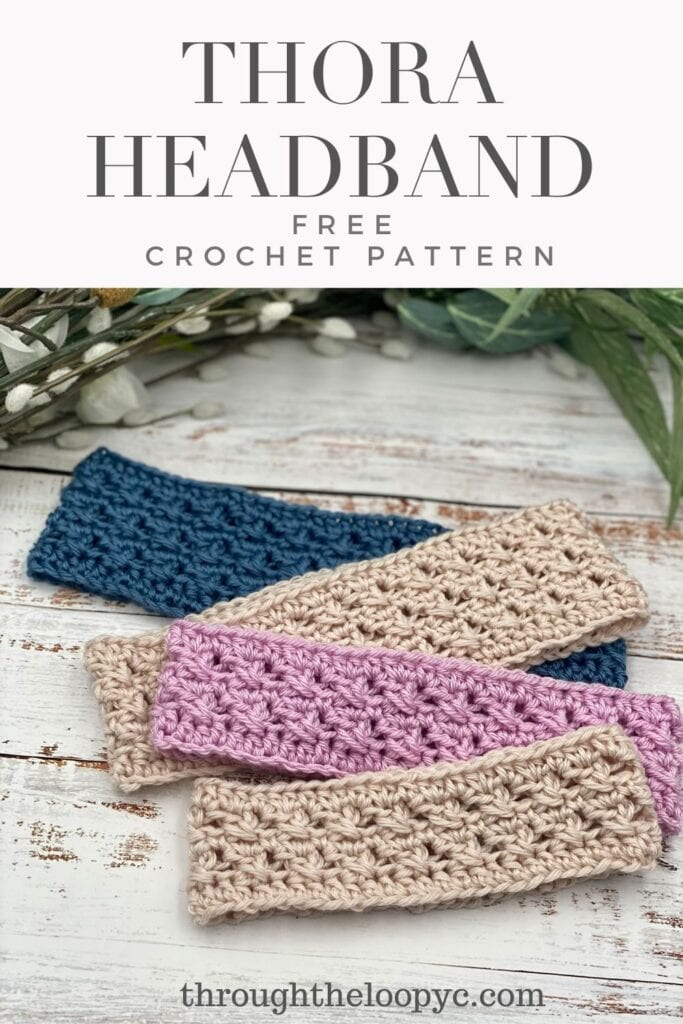 Thora Headband Free Crochet Pattern and Video Tutorial