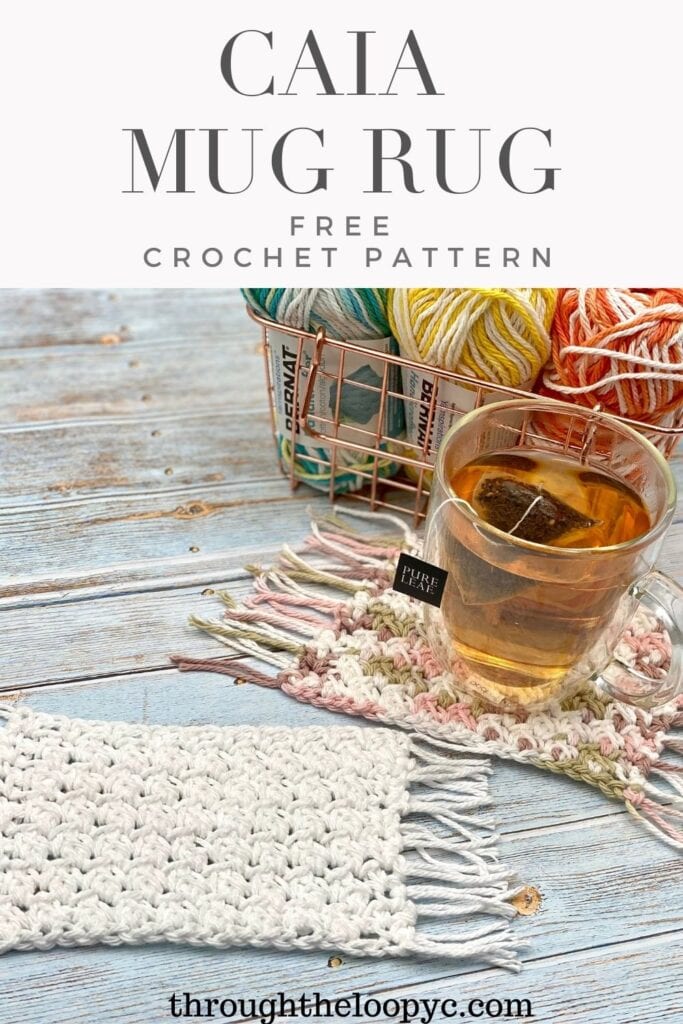 Caia Mug Rug Free Crochet pattern 