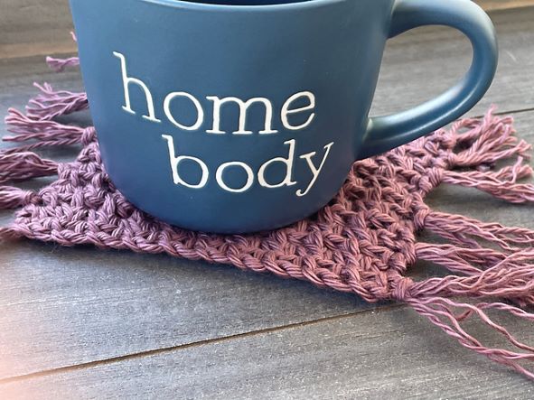 Crochet Mug Rug free pattern tester pictures