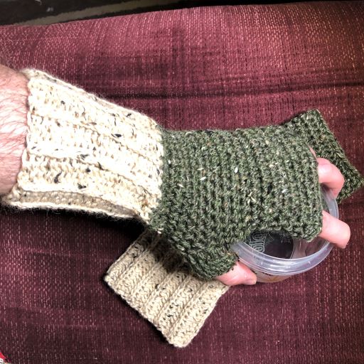 Galloway Fingerless Gloves Free Crochet Pattern and Tutorial