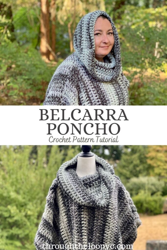 Belcarra Poncho Hooded Cowl Neck Poncho