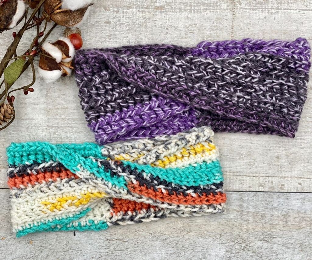 On The Double Headband Free Crochet Pattern 