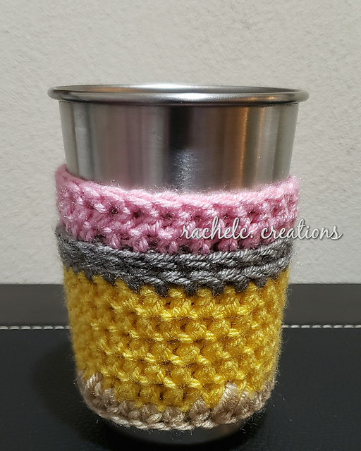 Pencil Me In Cup Cozy Free Pencil Cup Cozy Crochet Pattern Tester photo