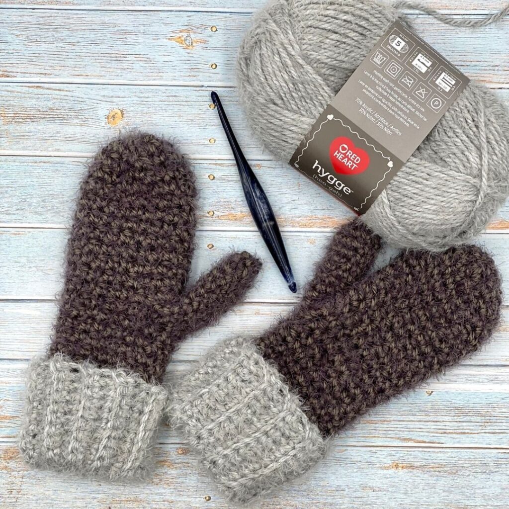 Madsen Mittens free crochet pattern and video tutorial