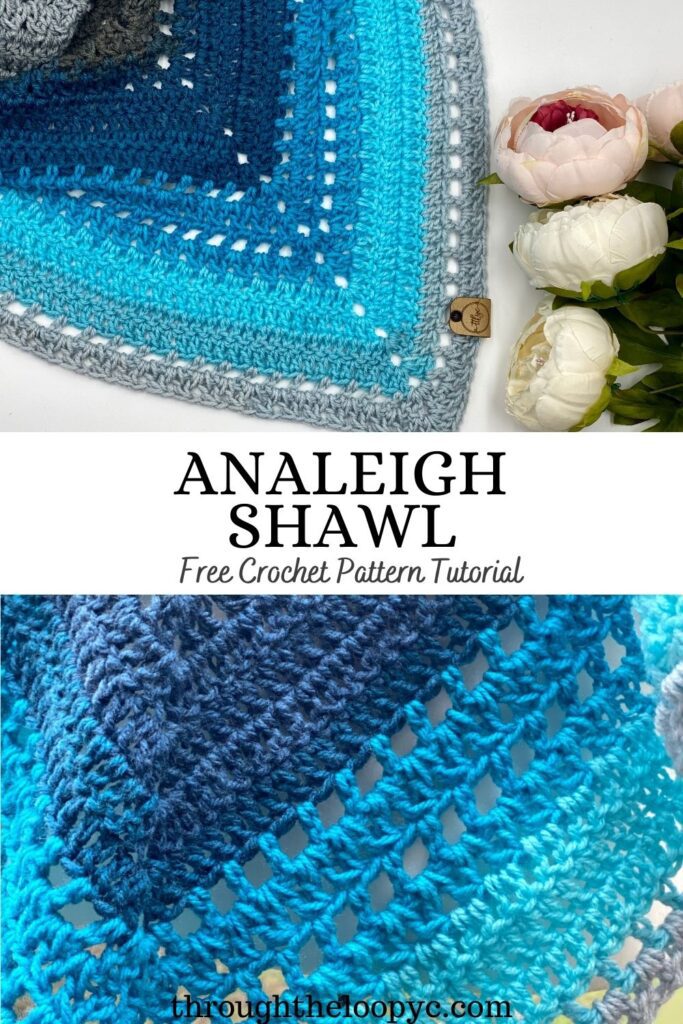 Analeigh Shawl Free Crochet Pattern and Video Tutorial