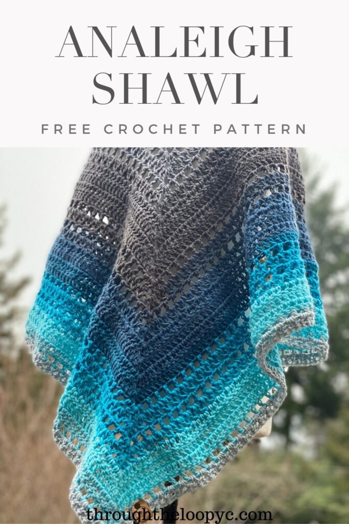 Analeigh Shawl Free Crochet Pattern and Video Tutorial