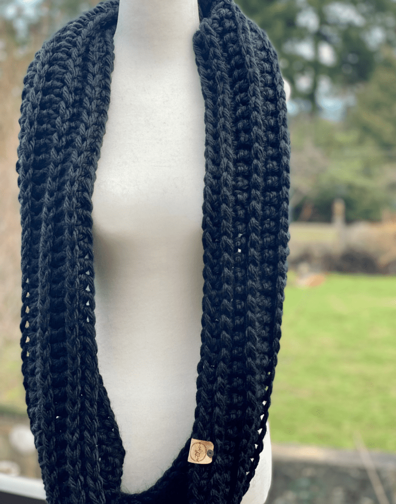 Wingrove Infinity Scarf Free Crochet Pattern and Video Tutorial