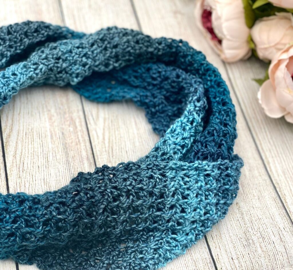 The Everlasting Infinity Scarf - Free Pattern - Through The Loop Yarn Craft