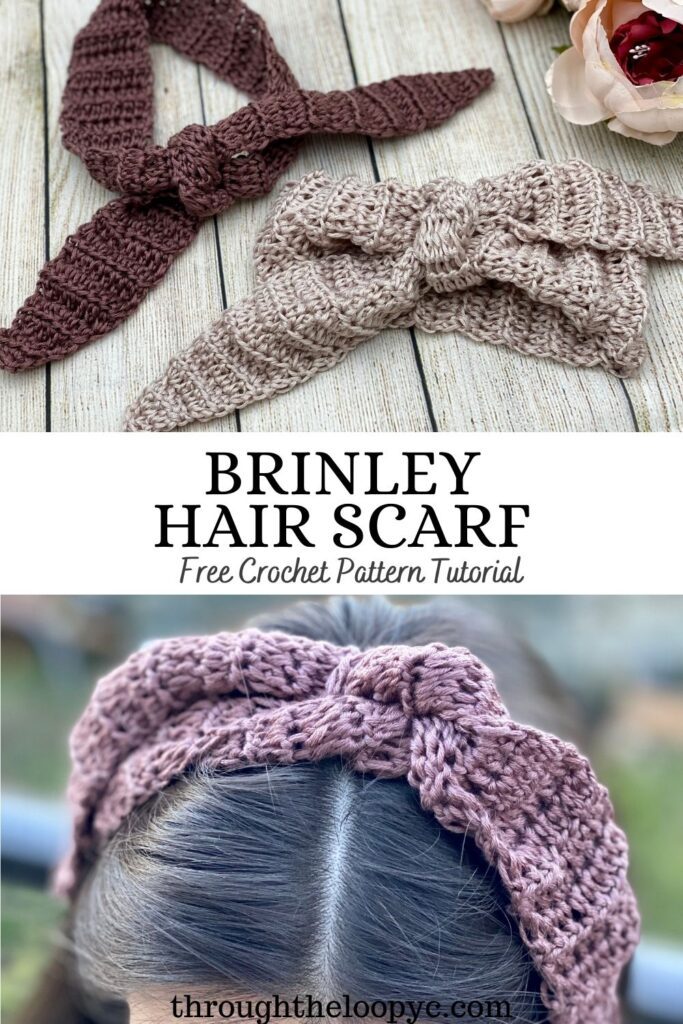 Brinley Hair Scarf Free Crochet Pattern