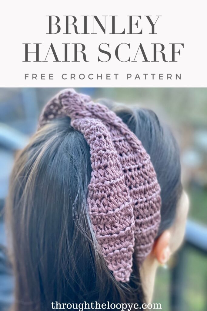 Brinley Hair Scarf Free Crochet Pattern