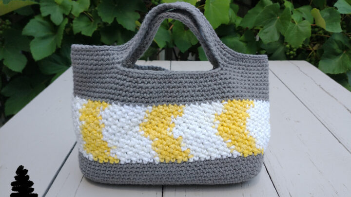 Crochet Honeycomb Trellis Modern Tote Bag Crochet For You