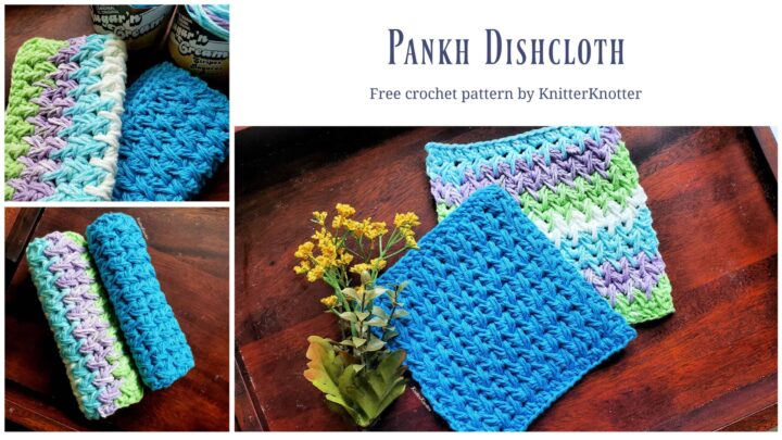 Easy Kitchen Dish Towel With Loop Crochet Pattern - ChristaCoDesign