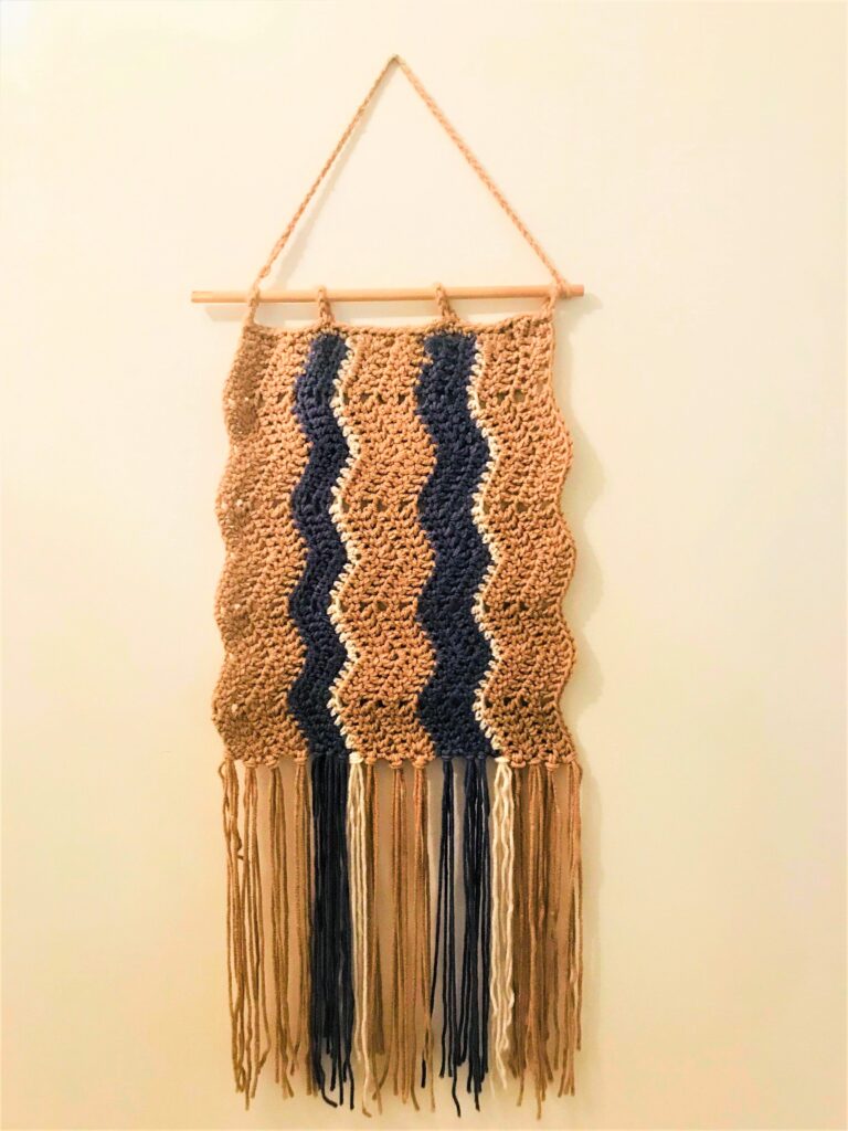 Wavecrest Wall Hanging Free Crochet Pattern Tutorial Tester Photo