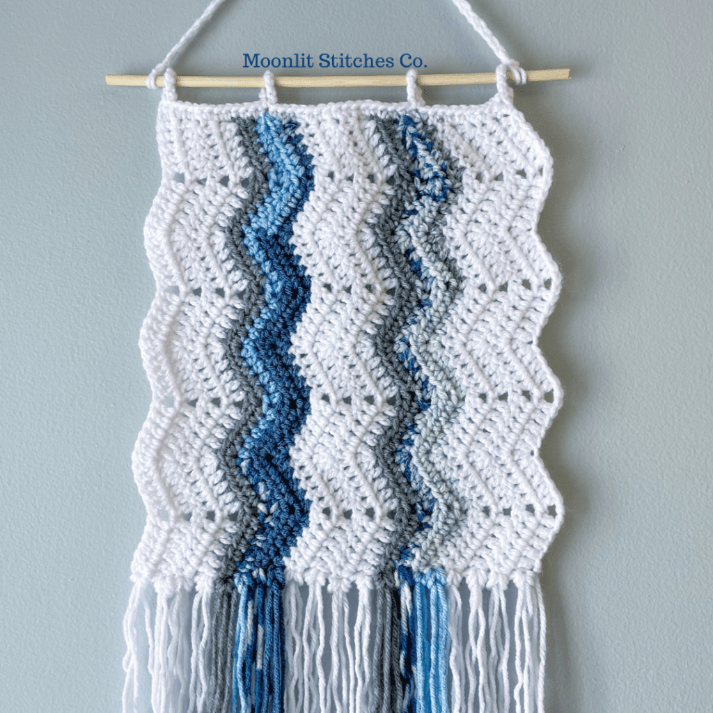 Wavecrest Wall Hanging Free Crochet Pattern Tutorial Tester Photo
