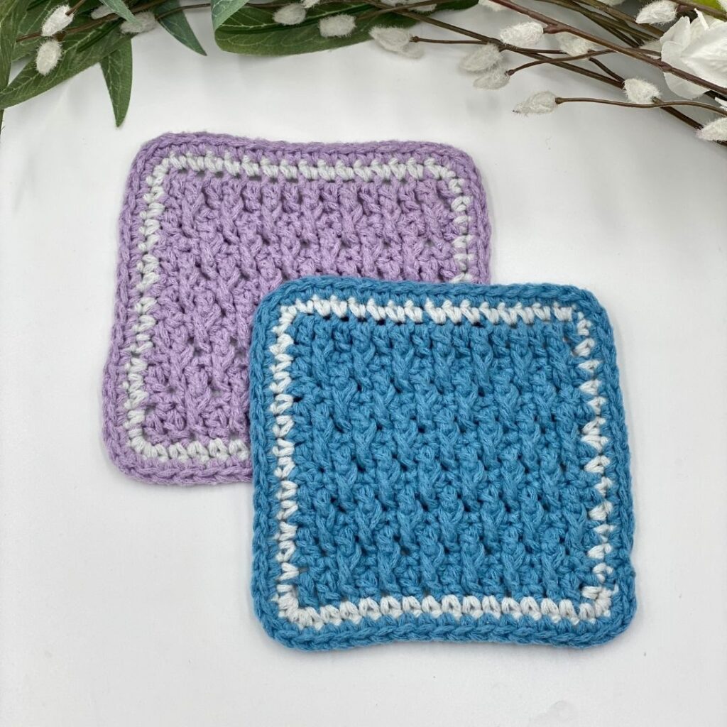 Blue and purple preemie crochet bonding squares free pattern 