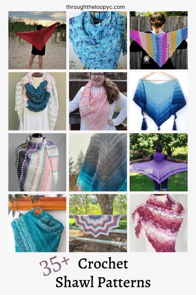 Over 35 crochet shawl patterns round up 