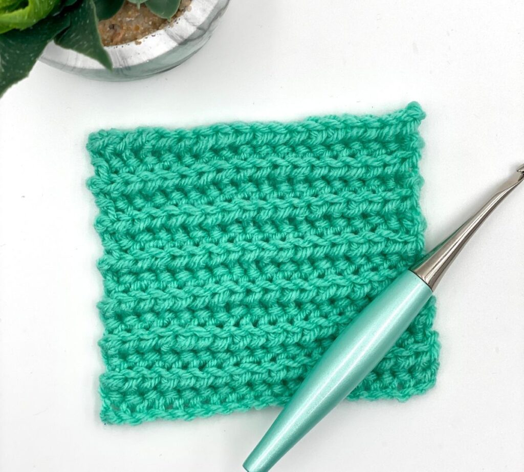 half double crochet slip stitch back loop only tutorial