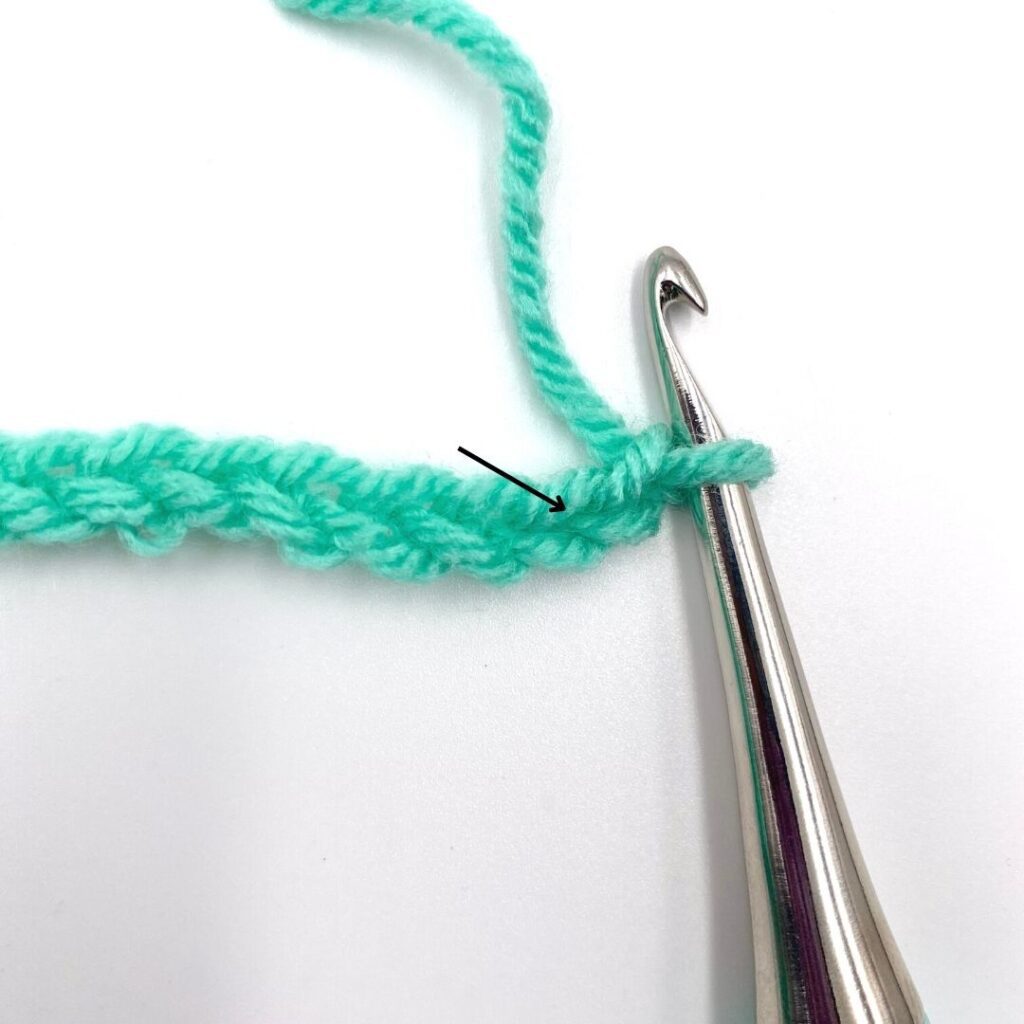 Step-by-step half double crochet slip stitch tutorial