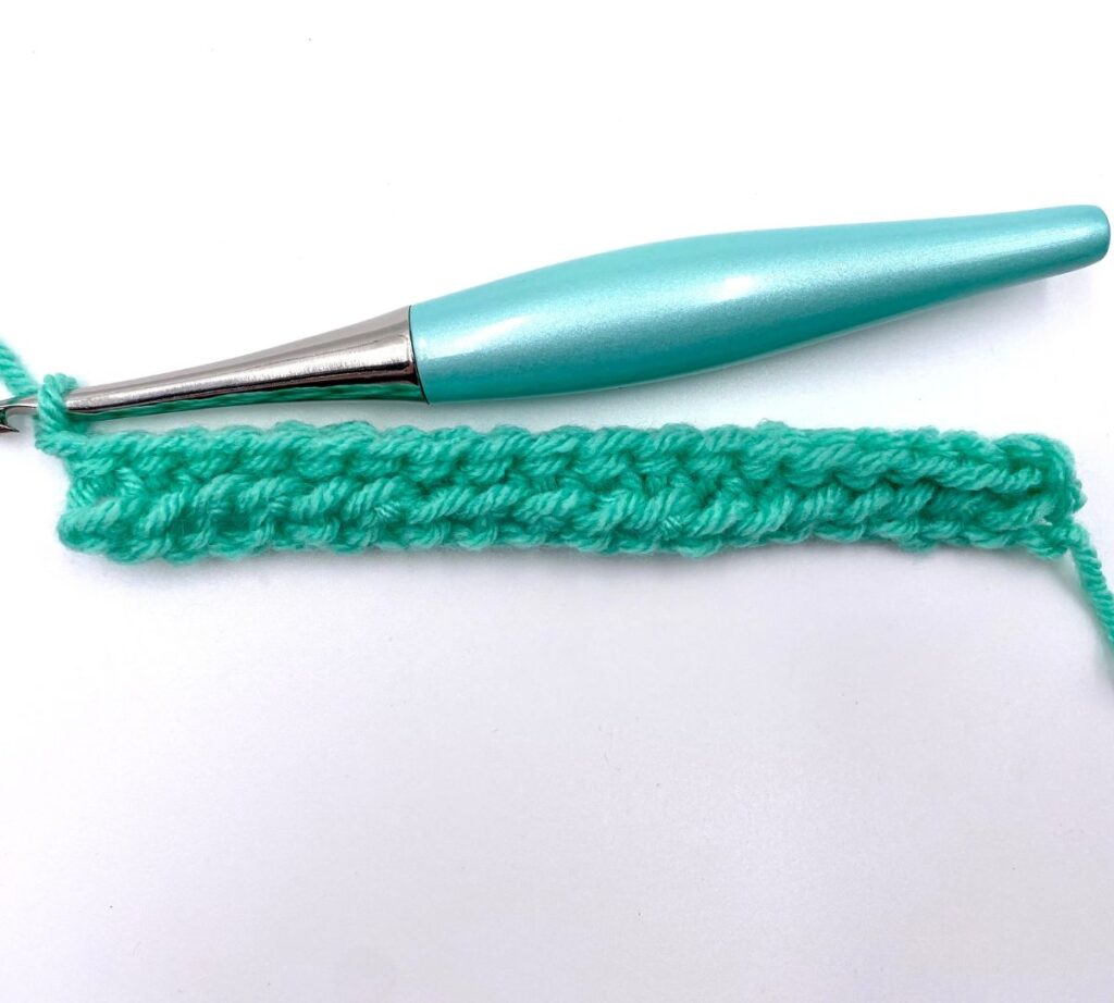 Step-by-step half double crochet slip stitch tutorial