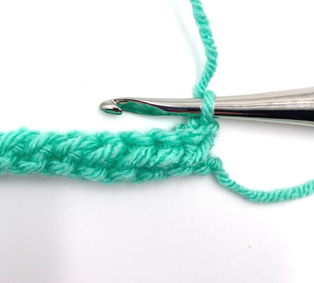 Step-by-step half double crochet slip stitch tutorial