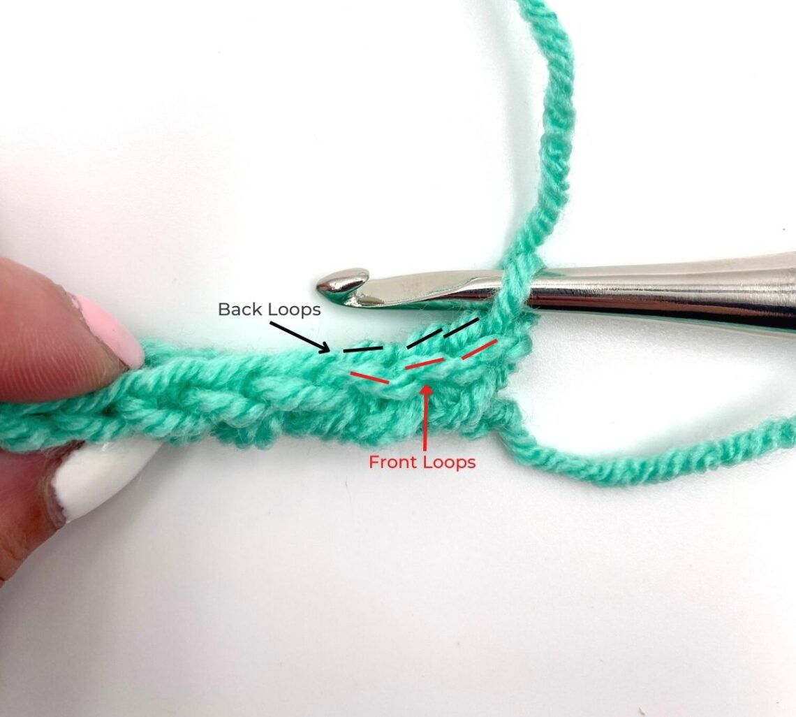 Half Double Crochet Slip Stitch Through The Loop Yarn Craft