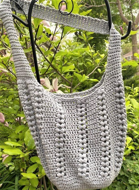 Crochet Tote bag tester picture off white