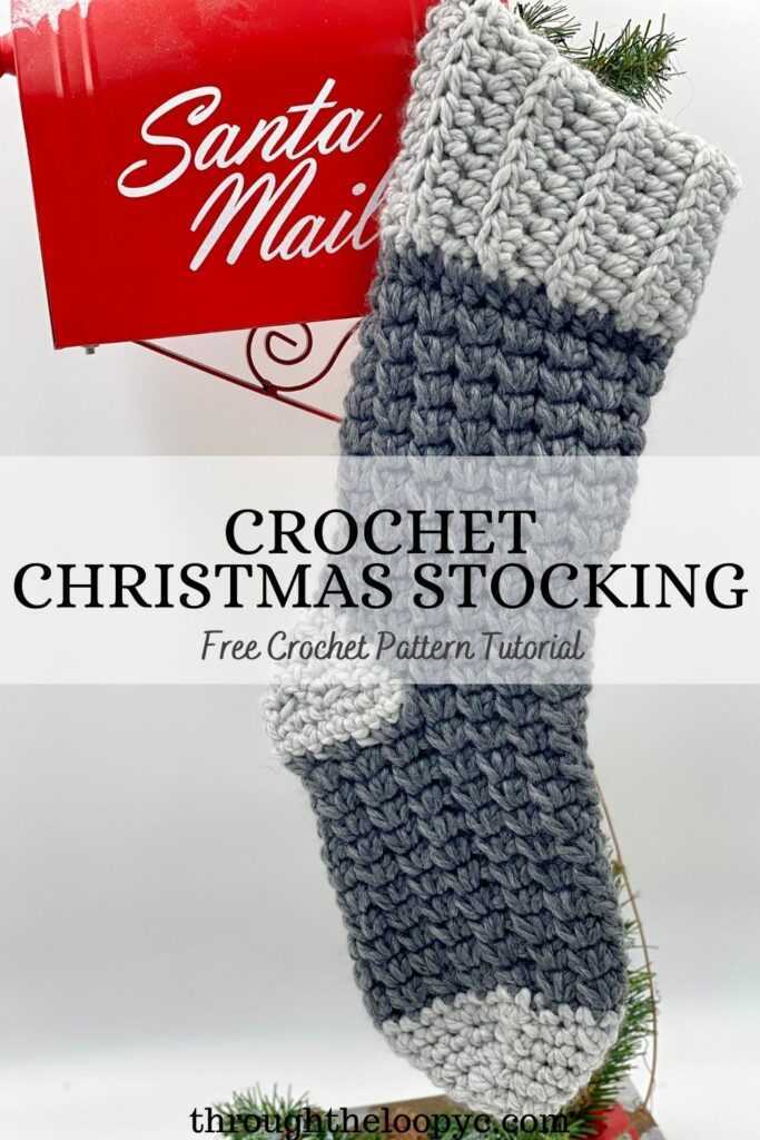 Crochet Christmas Stocking Free Pattern 