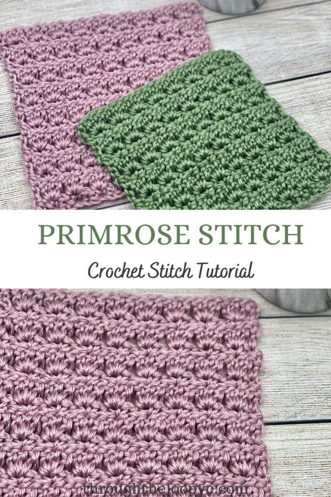 Crochet Primrose Stitch written and photo tutorial