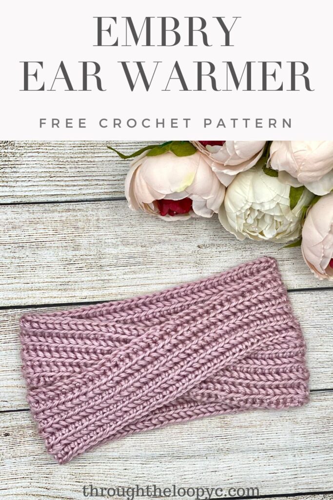Embry Ear Warmer Free Crochet Pattern Pin