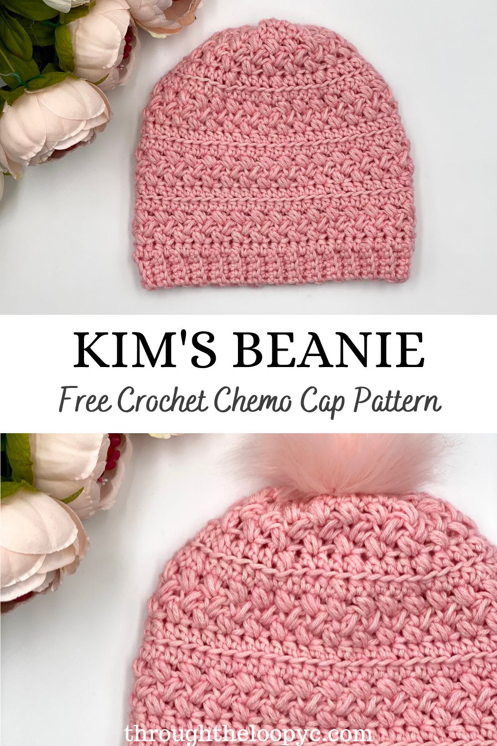 Crochet Chemo Hat Pattern Kim's Beanie Through The Loop Yarn Craft