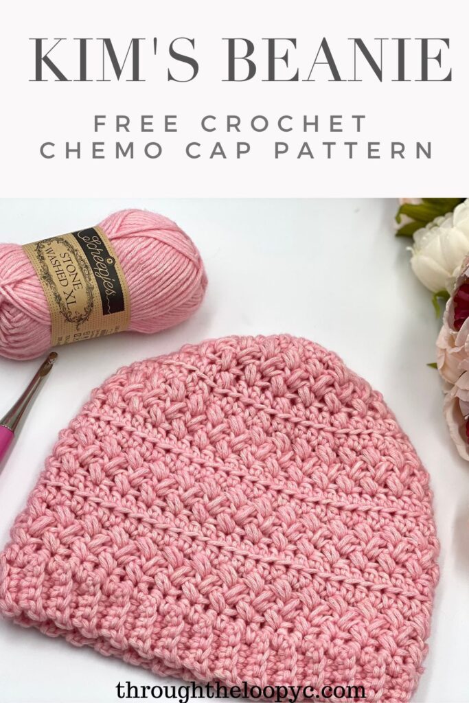 Crochet Chemo Hat pattern -pink breast cancer