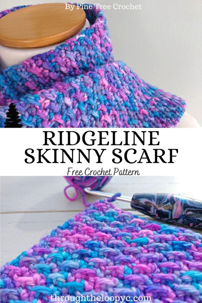 Crochet Skinny Scarf Free Pattern 