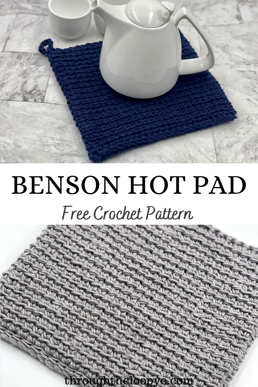 Free Crochet Hot Pad Pattern Through The Loop Yarn Craft