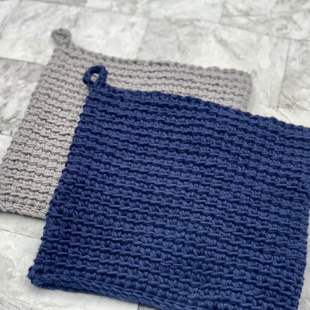 Free crochet double thick hot pad pattern 