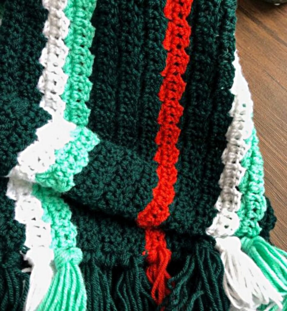 Super Scarf Crochet Pattern using Brava Worsted Yarn 