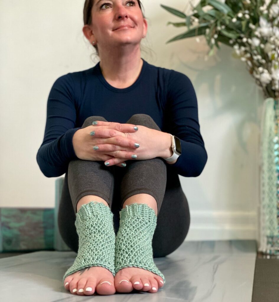 Crochet Yoga Socks Pattern - Through The Loop Yarn Craft