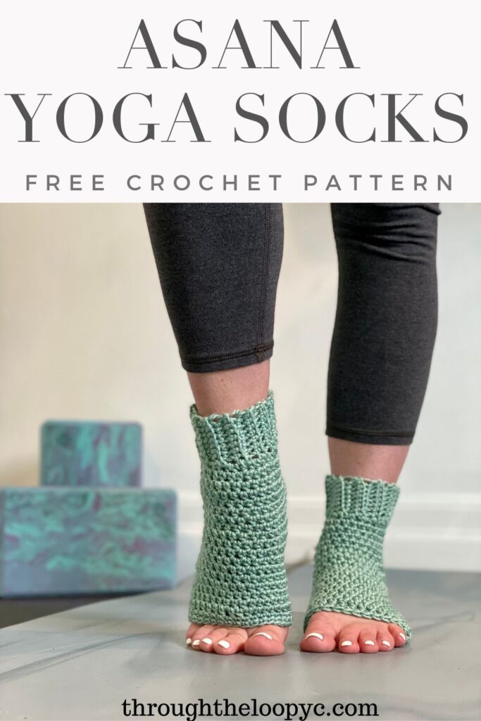 Asana Yoga Socks Free Crochet Pattern and Tutorial