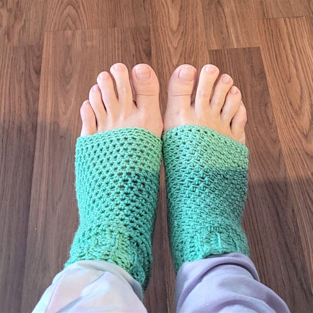 Crochet Yoga Socks Pattern - Through The Loop Yarn Craft