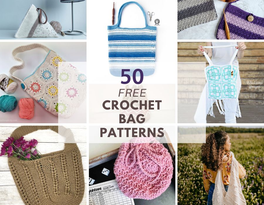10 Best Stylish Free Crochet Bag Patterns - Nicki's Homemade Crafts
