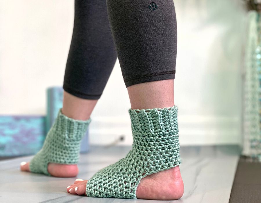 Asana Crochet Yoga Socks Pattern Tutorial 